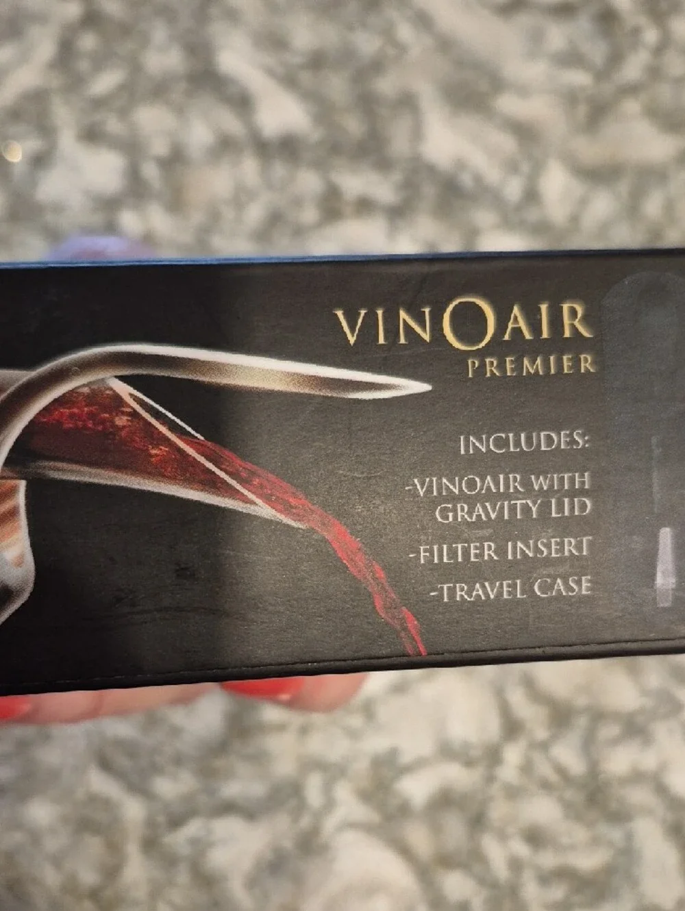 VinOair Premier Wine Aerator Gift Set By Cork Pops Travel Case